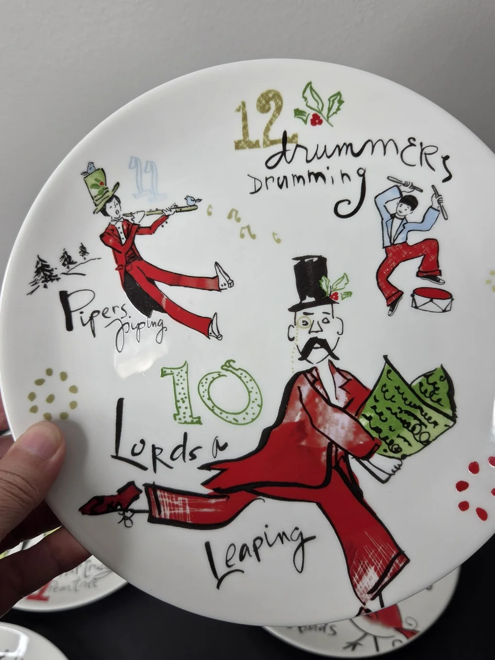 Lenox Twelve Days Of Christmas Set Of 4 Desert Plates 8